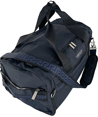 Versace For Man Faux Leather Duffle
Backpack Travel Bag