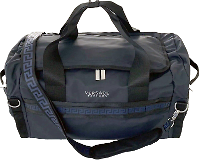 Versace For Man Faux Leather Duffle
Backpack Travel Bag